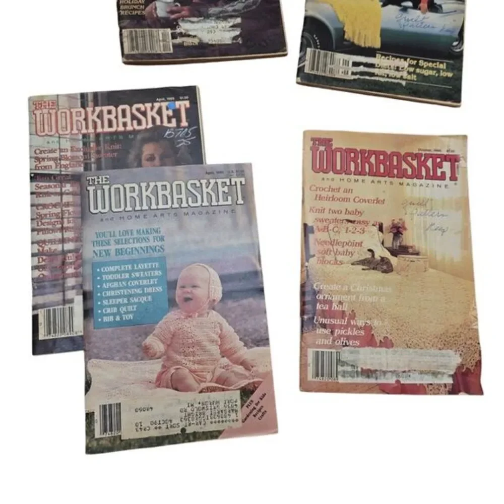 Lot of 15 VTG Workbasket 1970-80s Home Arts Crafts‎ DIY Periodicals